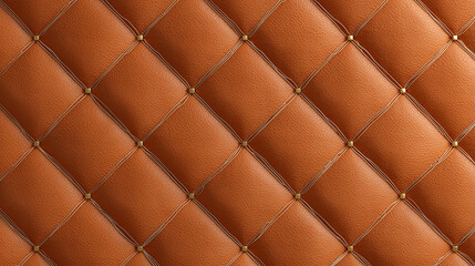 赤褐色のキルティングレザーテクスチャ