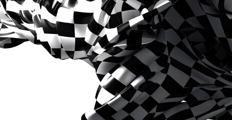 Stylish checkered flag design. Perfect for racing, sports, and competition themes.