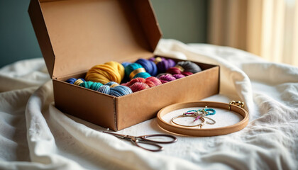 DIY Embroidery Kits with Colorful Threads and Embroidery Hoop for Creative Hobbies, Arts and Crafts Blogs, Sewing Projects, and DIY Fashion Inspiration