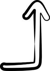 Arrows hand drawn. Sketch doodle style