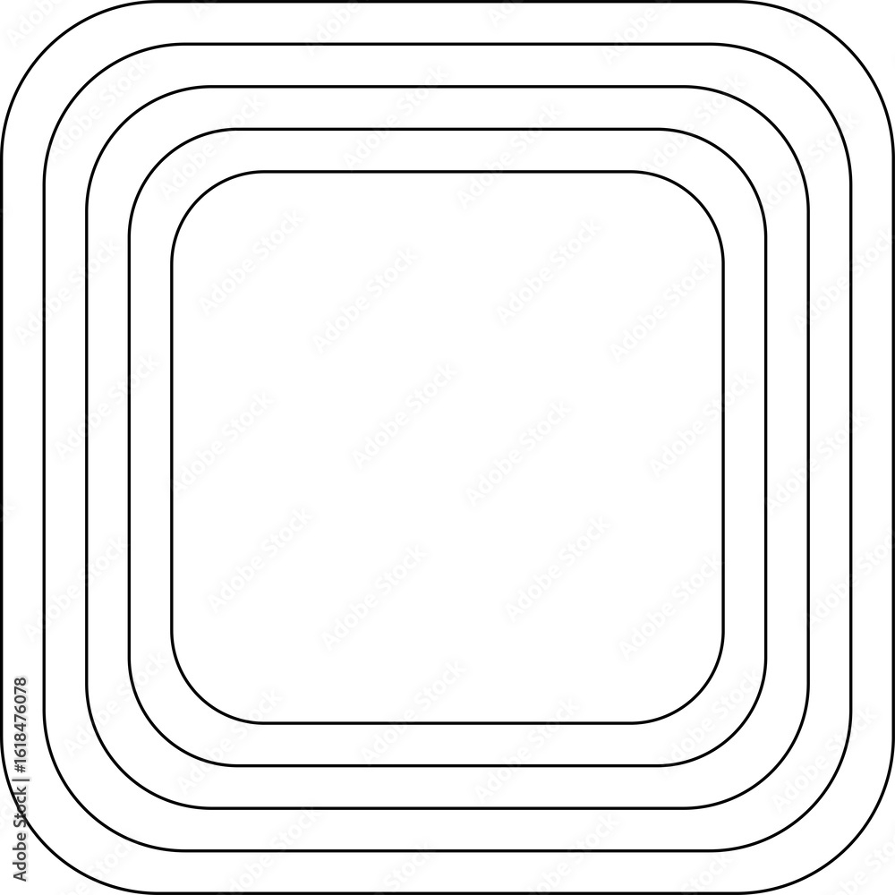 Poster rounded square line frame dynamic blend. technology element
