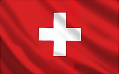 Fototapeta premium Swiss flag. High quality