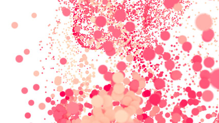 Abstract background with pink and peach circles. Perfect for websites, presentations, and more.