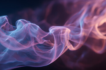 Abstract swirls of light: pink and blue smoke effect