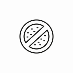no bacteria allowed icon sign vector