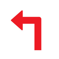 left turn arrow icon