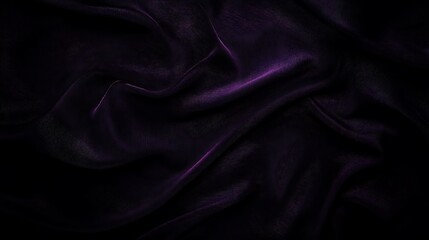 Obraz premium Deep purple fabric drapes in soft folds