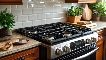  Brand new gas stove , created with generative ai