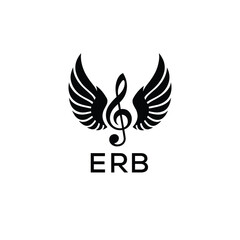 Creative Music Logo with Treble Clef and Wings – ETZ Musical Brand Identity Design
