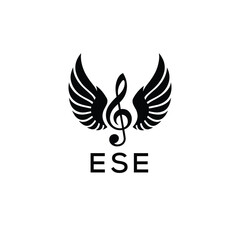 Obraz premium Creative Music Logo with Treble Clef and Wings – ETZ Musical Brand Identity Design 