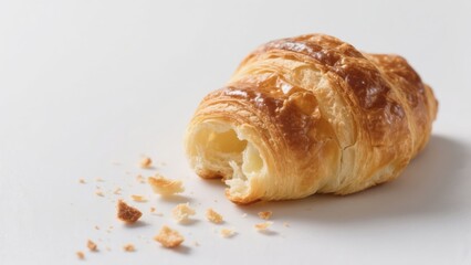 Delicious Fresh French Croissants: 2 Flaky Pastries Baked to Perfection for a Perfect Breakfast