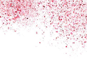 Obraz premium Abstract background with pink percentage confetti. Ideal for sales, discounts, promotions.