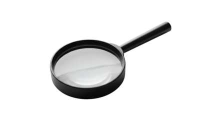 Examining kaleidoscopic pattern with magnifying glass