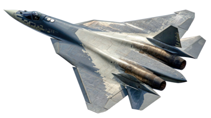 Advanced Military Jet Flying Overhead with Sleek Design and Powerful Engines in Clear Blue Sky