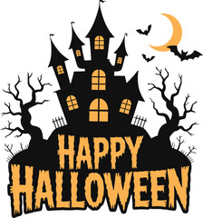 Haunted Castle Halloween Greeting
