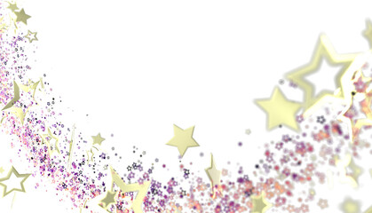 Sparkling stars and glitter background perfect for festive designs, celebrations, and more.