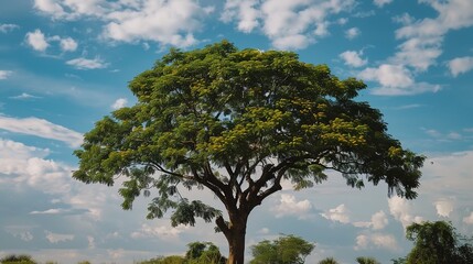 Obraz premium Enchanting Silk Tree Collection: Vibrant Mimosa Blooms, Fern-Like Foliage, and Graceful Canopies in Garden and Natural Settings, Perfect for Botanical Photography, Landscape Design, Floral Art