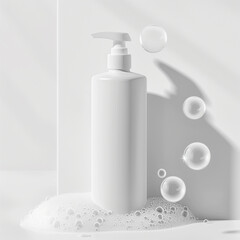 Foaming Cleanser Bottle with Bubbles