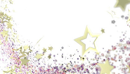 Beautiful background with sparkling golden stars perfect for celebrations.