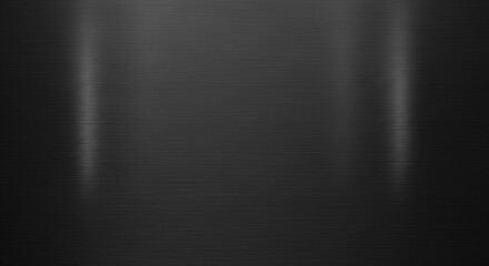 Elegant black brushed metal background with subtle light reflections for modern designs and industrial applications
