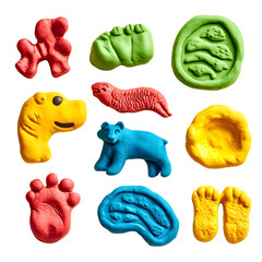 Creative Play Dough Wild Animal Track Set with Molds for Educational Fun