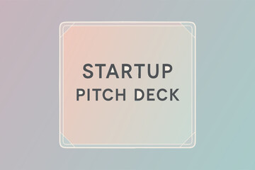 Startup Pitch Deck Presentation: A stylish minimalist presentation on a gradient backdrop. Evoking a modern feel.