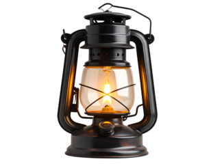 old oil lamp isolated