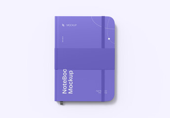 Realistic Planner Diary Notebook Mockup