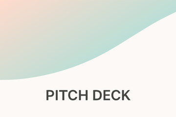 Pitch Deck for Business: A minimalist and modern visual pitch deck, designed with a simple yet captivating gradient and a clean layout, perfect for showcasing presentations, business ventures.