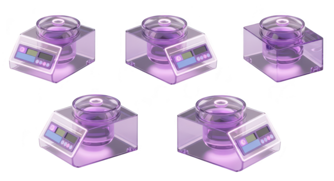 3D render of digital laboratory equipment filled with liquid for scientific experiment with blank white background Possible use Science illustration