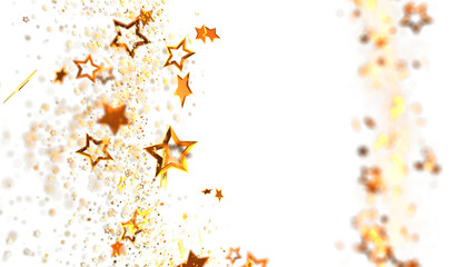 Elegant gold stars on white. Perfect for holidays, celebrations, and more!