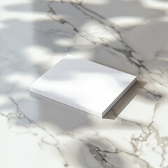 Business Card Mockup on Marble Surface
