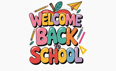 welcome back to school illustration shirt graduation, art