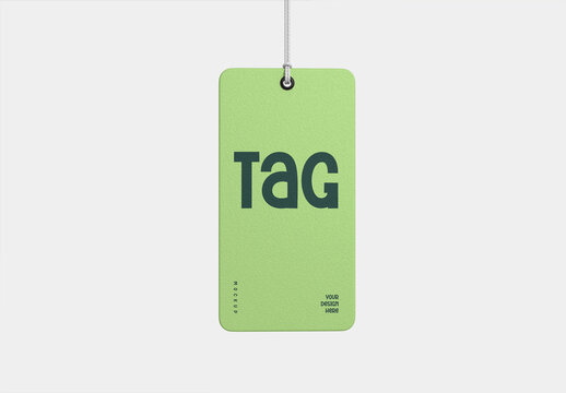 Hanging Product Price Label Tag Mockup