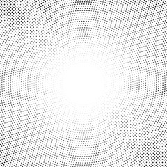 Halftone texture dot radial background, cartoon comic retro pop art dot border, halftone shadow. Vector illustration.