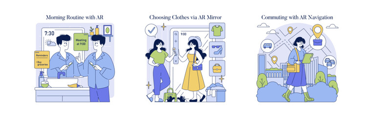 Morning Routine, Clothing Choice, and AR Navigation
