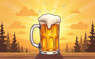 alcoholic beverage beer drink global beer culture illustration celebrate background, festival ale, pint lager alcoholic beverage beer drink global beer culture. High quality