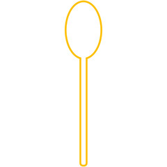 yellow outline spoon icon