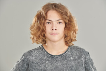 guy with curly hair