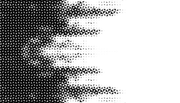 Black and white editable vector element with smooth transition halftone pattern. Abstract and grunge transform effect for design element. Vector Format Illustration 