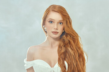 Delicate bridal portrait