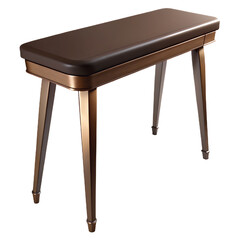 Slim Profile Console Table with Gold Accents