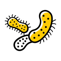 Bacteria – Hand Drawing Icon for Web and Graphic Design