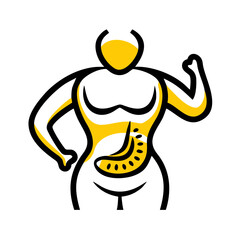 Body Metabolism – Hand Drawing Icon for Web and Graphic Design