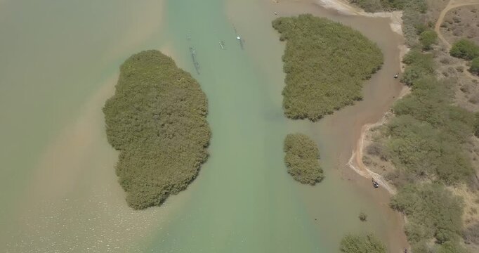 Vue a&eacute;rienne lagune de la Somone