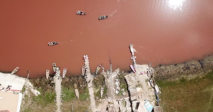 Prise de vue drone 4k Lac rose s&eacute;n&eacute;gal 