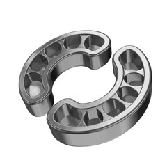 Metal Mouth Guard Dental Equipment Isolated on cutout PNG background