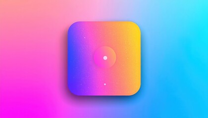 Colorful Pixelated Square Icon Design