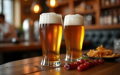 Celebrate international beer day with craft brews seasonal flavors and festive atmosphere in a cozy setting. High quality