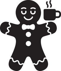 Gingerbread Man Vector Art, Christmas Vector